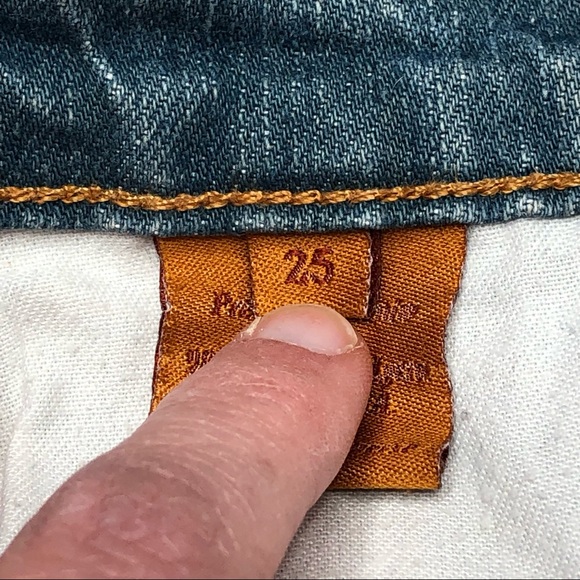 James Jeans preserved denim low rise bootcut Y2K jeans distressed size 25 - Picture 4 of 13